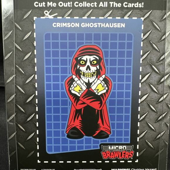 Crimson Ghosthausen Micro Brawler Con Exclusive Danhausen Signed Limited Edition - Picture 4 of 4